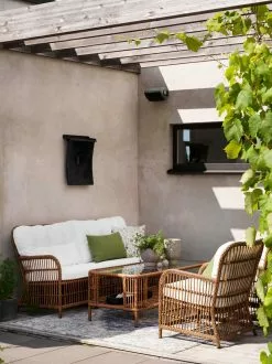 Brafab Anemon Loungesessel, Natur/Weiß 8 Brafab Anemon Loungesessel, Natur/Weiß -Günstiges Stuhlgeschäft brafab anemon lounge armchair with cushion 5