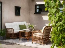 Brafab Anemon Loungesessel, Natur/Weiß 9 Brafab Anemon Loungesessel, Natur/Weiß -Günstiges Stuhlgeschäft brafab anemon lounge armchair with cushion 6