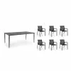 Brafab Delia Nimes Dining Set, Anthracite 1 Brafab Delia Nimes Dining Set, Anthracite -Günstiges Stuhlgeschäft brafab delia nimes dining set 4