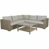 Brafab Funkia Lounge-Set 5 Sitzplätze, Beige/Sand 1 Brafab Funkia Lounge-Set 5 Sitzplätze, Beige/Sand -Günstiges Stuhlgeschäft brafab funkia corner sofa beige 0