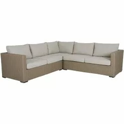 Brafab Funkia Ecksofa 5-Sitzer, Beige/Sand