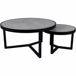 Brafab Itonda Kaffeetisch Schwarz/Sand, Ø60x40 Cm 8 Brafab Itonda Kaffeetisch Schwarz/Sand, Ø60x40 Cm -Günstiges Stuhlgeschäft brafab itonda 60 h40 black grey 1 1