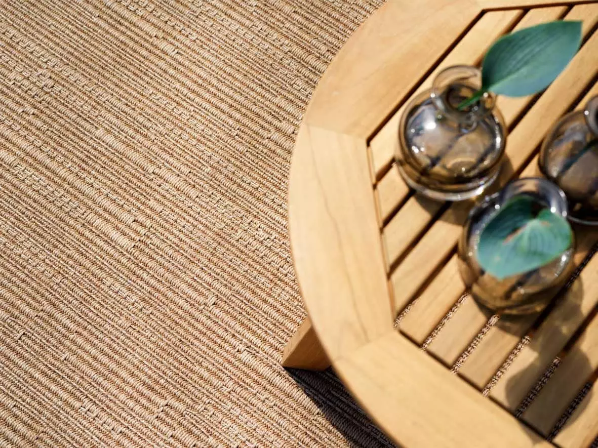 Brafab Kastos Kaffeetisch Teakholz, D90 H50 Cm 5 Brafab Kastos Kaffeetisch Teakholz, D90 H50 Cm – Bild 3