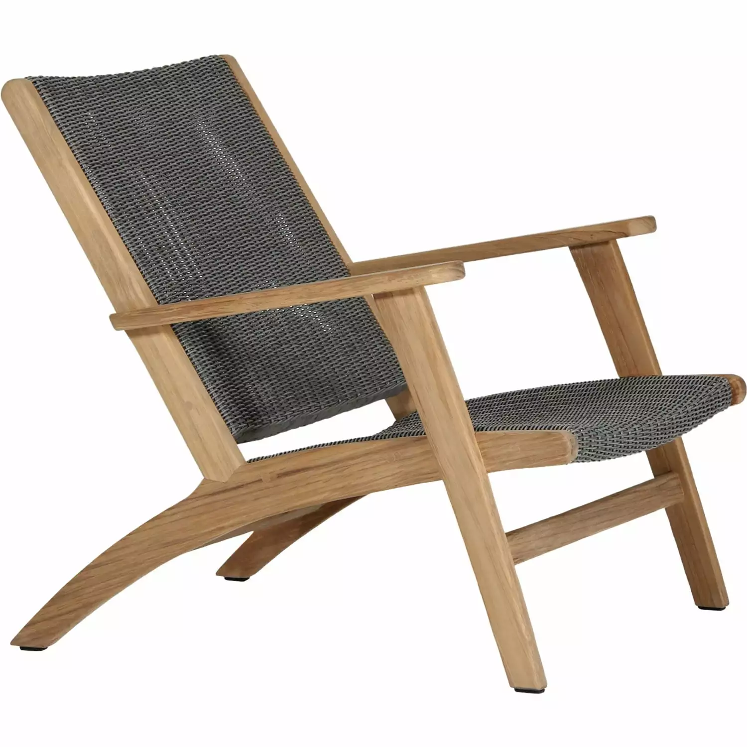 Brafab Kira-Loungesessel, Teakholz / Grau Künstliches Rattan 3 Brafab Kira-Loungesessel, Teakholz / Grau Künstliches Rattan