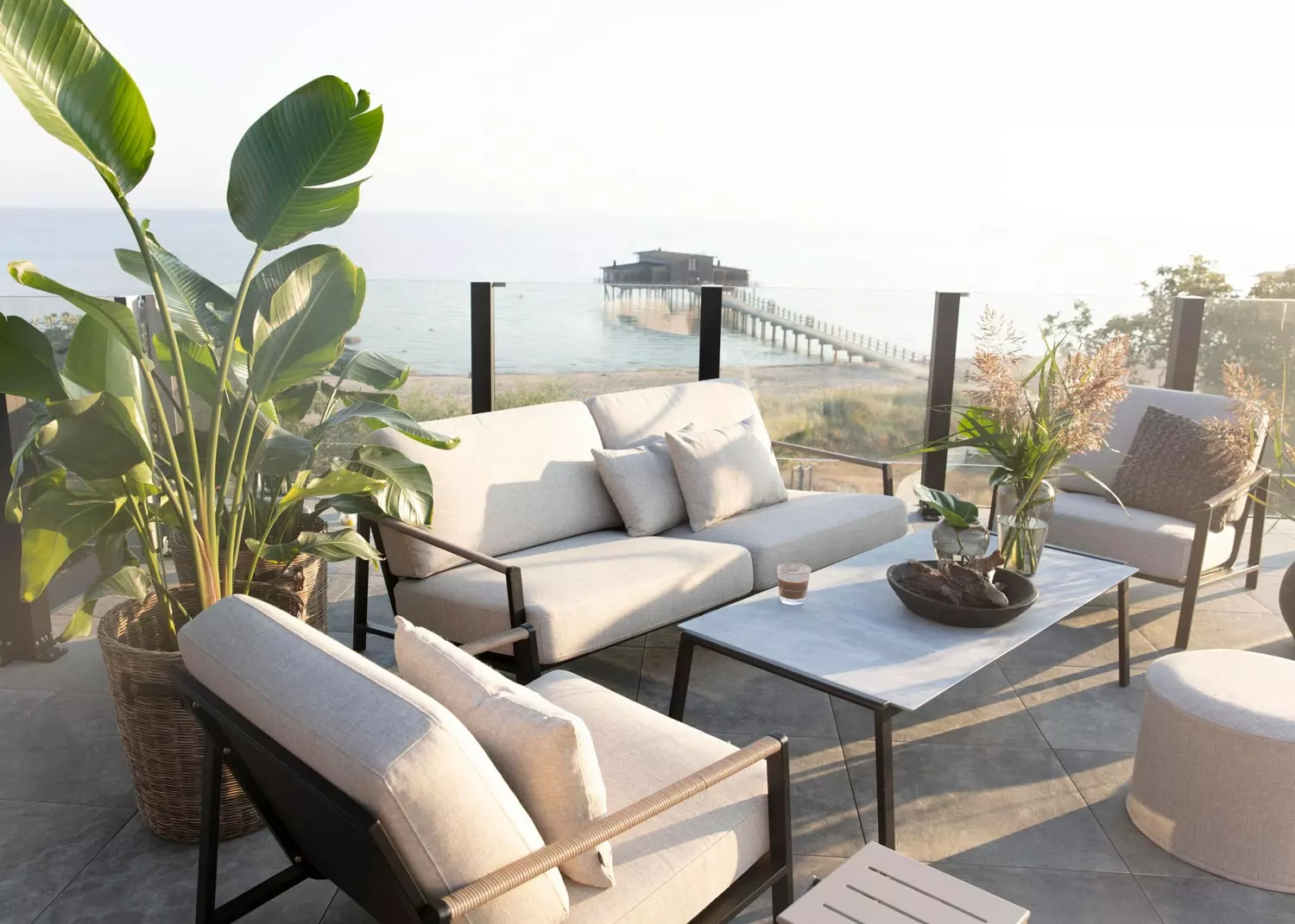 Brafab Lyra Lounge-Set 4,5 Sitzplätze, Schwarz/Sand 5 Brafab Lyra Lounge-Set 4,5 Sitzplätze, Schwarz/Sand – Bild 3