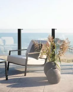 Brafab Lyra Lounge-Set 4,5 Sitzplätze, Schwarz/Sand 9 Brafab Lyra Lounge-Set 4,5 Sitzplätze, Schwarz/Sand -Günstiges Stuhlgeschäft brafab lyra sofa group black grey 3