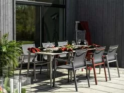 Brafab Delia Nimes Dining Set, Khaki -Günstiges Stuhlgeschäft brafab nimes gartentisch 200x97 h73 3