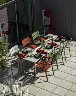 Brafab Delia Nimes Dining Set, Khaki -Günstiges Stuhlgeschäft brafab nimes gartentisch 200x97 h73 4