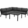 Brafab Rana Lounge-Set Niedrig 5 Sitzplätze, Schwarz/Anthrazit 1 Brafab Rana Lounge-Set Niedrig 5 Sitzplätze, Schwarz/Anthrazit -Günstiges Stuhlgeschäft brafab rana corner group low black 0