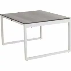 Brafab Talance Coffee Table 74x60cm H40, White / Dark Grey