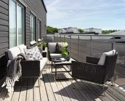 Brafab Talance Coffee Table 80x80cm H45, Black / Dark Grey -Günstiges Stuhlgeschäft brafab talance coffee table 80x80cm h45 dark grey 4