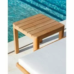 Ethimo Clay Beistelltisch Quadratisch 45x45 Cm, Teakholz -Günstiges Stuhlgeschäft ethimo clay beistelltisch quadratisch 45x45 cm teakholz 2