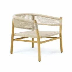 Ethimo Kilt Lounge Lehnstuhl, Teak / Sand -Günstiges Stuhlgeschäft ethimo kilt lounge lehnstuhl 1