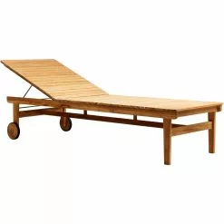 FDB Møbler M8 Sonnenliege Im Freien Nutzbar, Teakholz