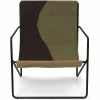 Ferm LIVING Desert Loungesessel, Dune / Schwarz -Günstiges Stuhlgeschäft ferm living desert lounge chair black dune 1