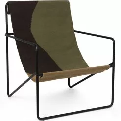 Ferm LIVING Desert Loungesessel, Dune / Schwarz -Günstiges Stuhlgeschäft ferm living desert lounge chair black dune 2