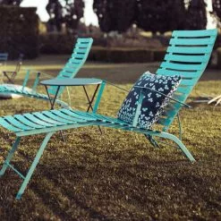 Fermob Bistro Chaise Lounge, Cedar Green -Günstiges Stuhlgeschäft fermob bistro chaise longue 2 1