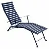 Fermob Bistro Chaise Longue, Deep Blue