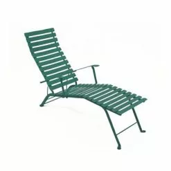 Fermob Bistro Chaise Lounge, Cedar Green