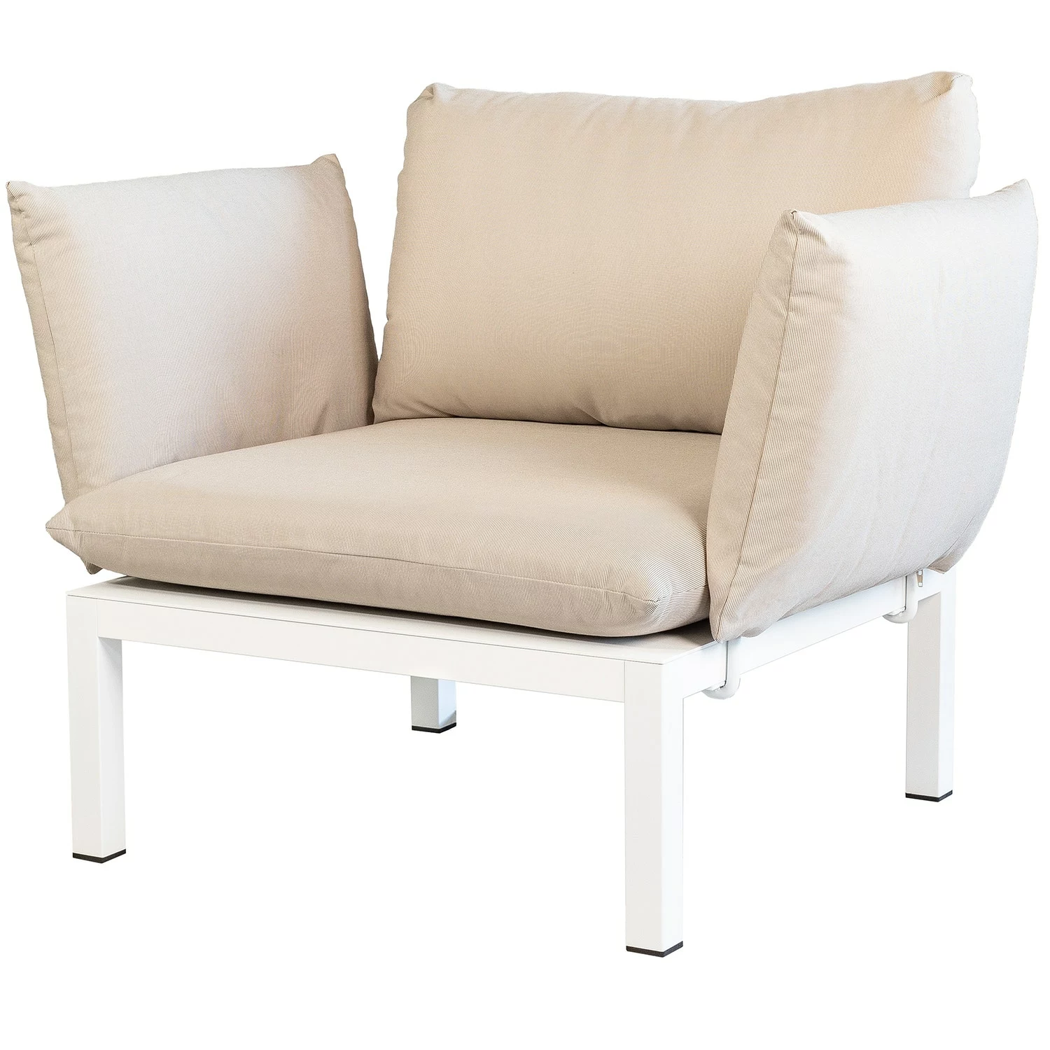 FIAM Domino Sessel, Beige/Weiß 3 FIAM Domino Sessel, Beige/Weiß