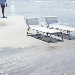 FIAM Amigo Sonnenliege, Weiß -Günstiges Stuhlgeschäft fiam nackenrolle amigo samaba 7