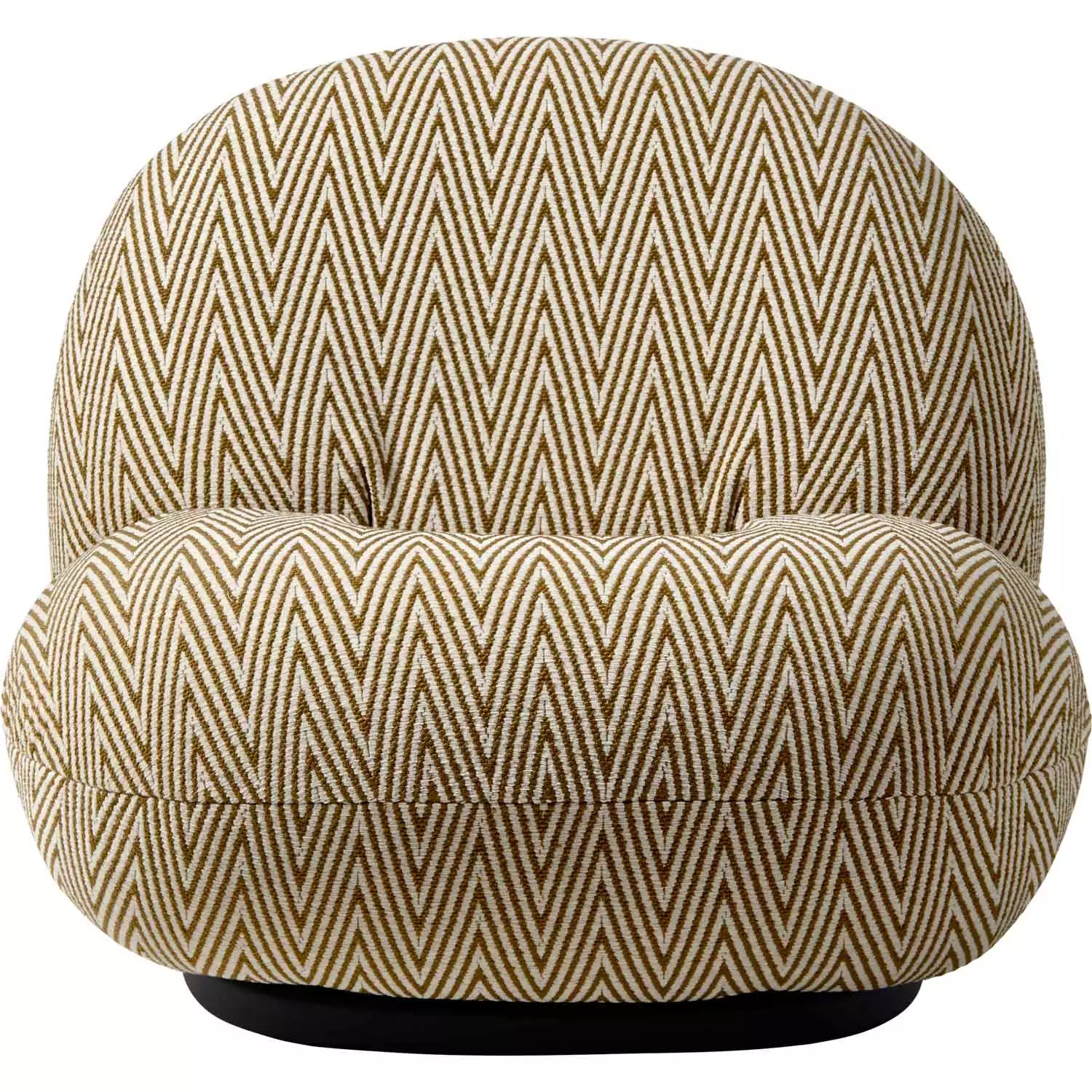 Gubi Pacha Outdoor Loungesessel, Dedar Chevron Outdoor Fr 022, Moosgrüner Fuß 3 Gubi Pacha Outdoor Loungesessel, Dedar Chevron Outdoor Fr 022, Moosgrüner Fuß