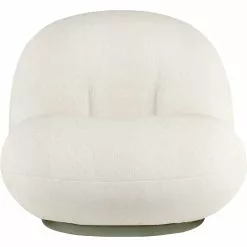 Gubi Pacha Outdoor Loungesessel, Limonta Lorkey 40, Moosgrüner Fuß