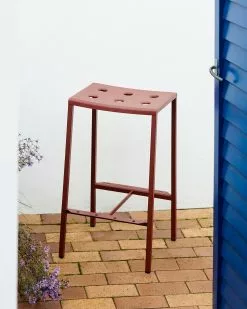 Hay Balcony Barhocker 65 Cm, Iron Red -Günstiges Stuhlgeschäft hay balcony bar stool low anthracite 4