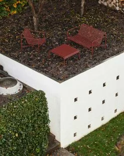 Hay Palissade Lounge Stuhl Niedrig, Iron Red -Günstiges Stuhlgeschäft hay palissade loungesessel kurz 28