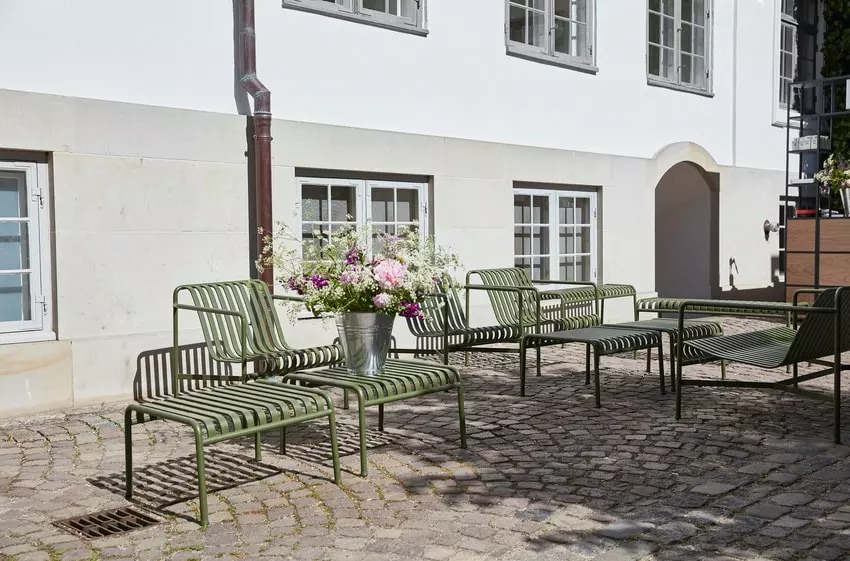 Hay Palissade Loungesessel Kurz, Olive 6 Hay Palissade Loungesessel Kurz, Olive – Bild 4