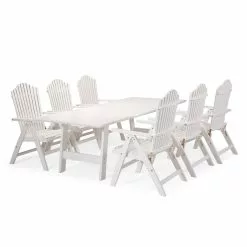 Hillerstorp Bullerö Tischgarnitur 6 Sitzplätze, Weiß