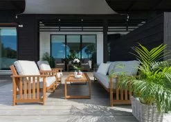 Hillerstorp Gotland Sitzgruppe 5 Sitzplätze, Wärmebehandelt Esche -Günstiges Stuhlgeschäft hillerstorp gotland soffgrupp vit 6