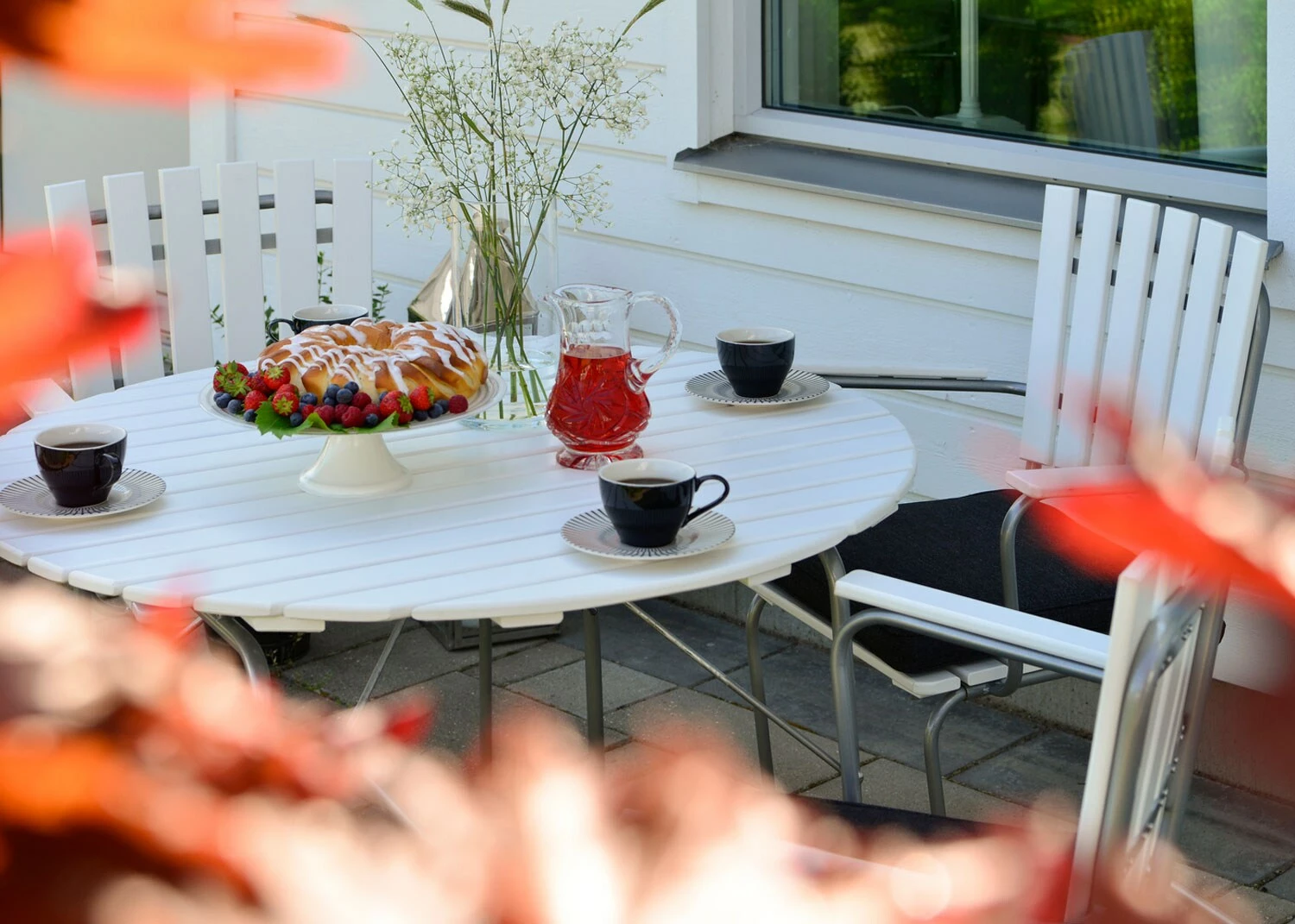 Hillerstorp Sandhamn Tischgarnitur, Weiß 4 Hillerstorp Sandhamn Tischgarnitur, Weiß – Bild 2