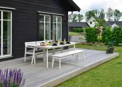 Hillerstorp Stoltö Tischgarnitur 6 Sitzplätze, Weiß -Günstiges Stuhlgeschäft hillerstorp stolto matgrupp orkangra inkdynor 6