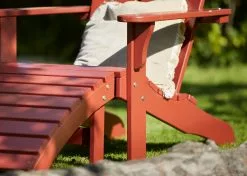 Hillerstorp Tennessee Liegestuhl Mit Fußhocker, Oxidrot -Günstiges Stuhlgeschäft hillerstorp tennessee deckchair with footstool 7