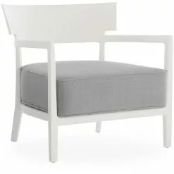 Kartell Cara Mat Sessel Im Freien Nutzbar, Grau / Weiß