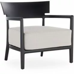 Kartell Cara Mat Sessel Im Freien Nutzbar, Schwarz / Weiß