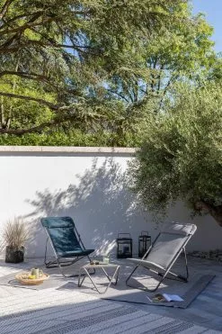 Lafuma Maxi Transat+ BeComfort® Liegestuhl, Bleu Encre -Günstiges Stuhlgeschäft lafuma deckchair bleu encre titane 4