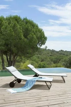 Lafuma Miami Sun Bed, Ecume/Black -Günstiges Stuhlgeschäft lafuma miami sun bed ecume black 4 1