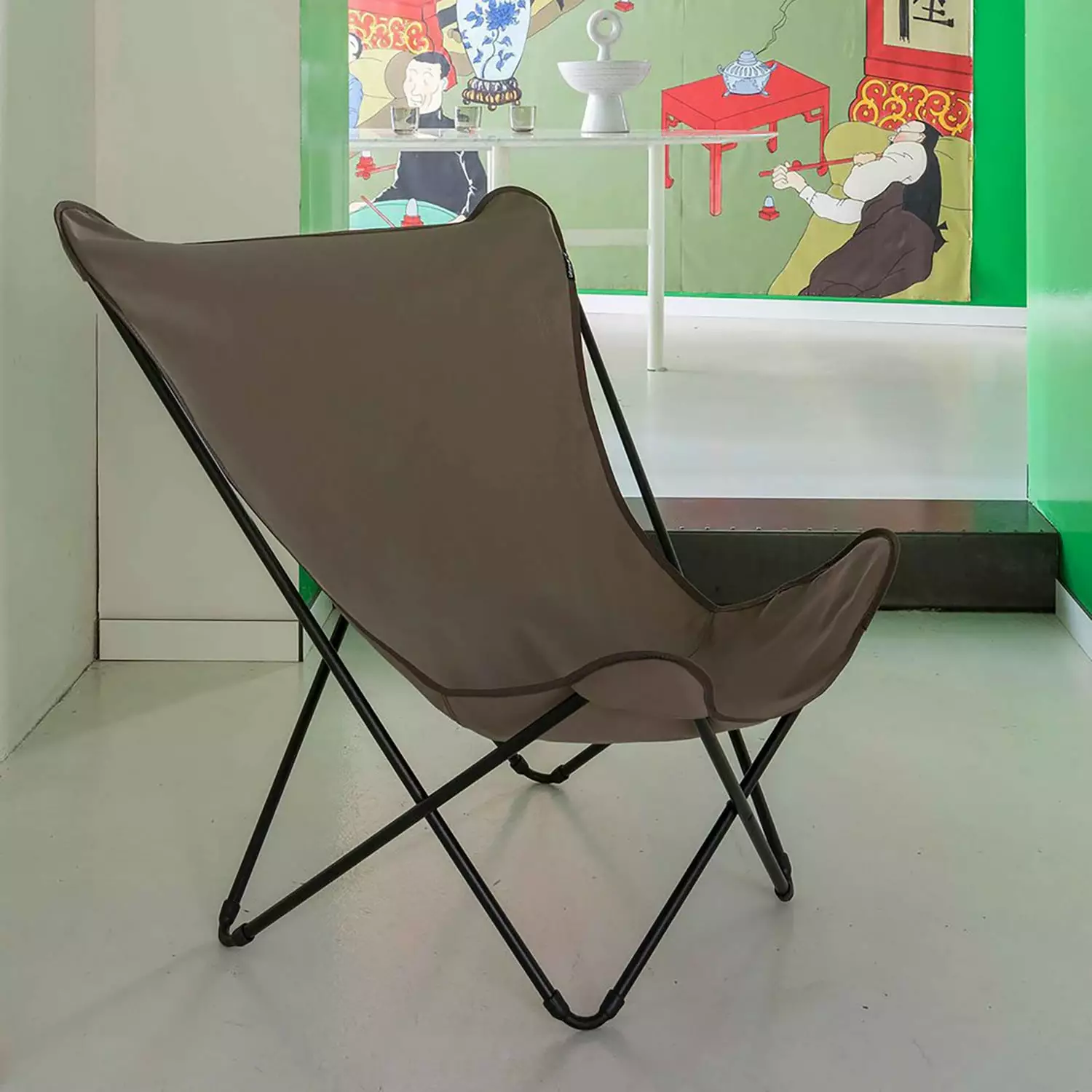 Lafuma POP UP XL Liegestuhl, Grau/Schwarz 6 Lafuma POP UP XL Liegestuhl, Grau/Schwarz – Bild 4