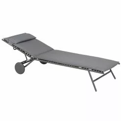 Lafuma Miami II BeComfort® Sonnenliege, Silber -Günstiges Stuhlgeschäft lafuma sunbed miami bec 2023 silver titane 3