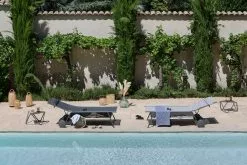 Lafuma Miami Batyline® Duo Hohe Sonnenliege, Obsidian -Günstiges Stuhlgeschäft lafuma sunbed miami high duo galet titane 11