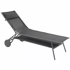 Lafuma Miami Batyline® Duo Hohe Sonnenliege, Obsidian