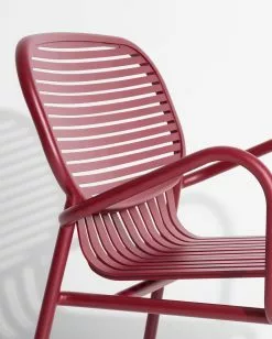 Petite Friture Week-End Lounge Stuhl, Burgunderrot -Günstiges Stuhlgeschäft petite friture week end fatolj vit 14