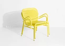 Petite Friture Week-End Lounge Stuhl, Gelb -Günstiges Stuhlgeschäft petite friture week end fatolj vit 18